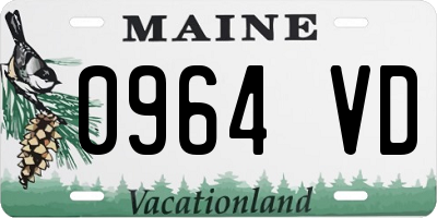 ME license plate 0964VD