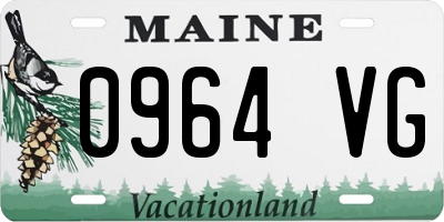 ME license plate 0964VG