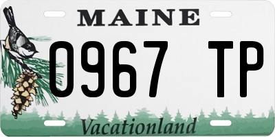 ME license plate 0967TP