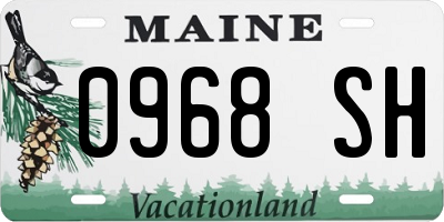 ME license plate 0968SH