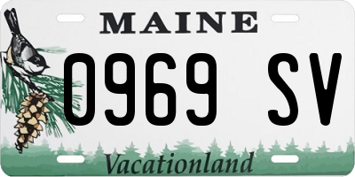 ME license plate 0969SV
