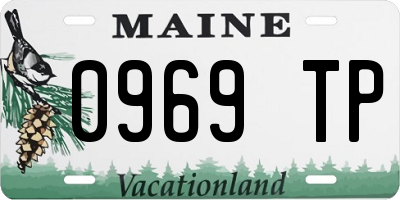 ME license plate 0969TP