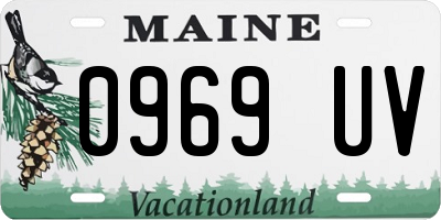 ME license plate 0969UV