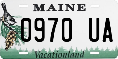 ME license plate 0970UA