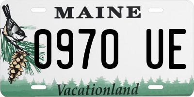 ME license plate 0970UE