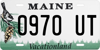 ME license plate 0970UT