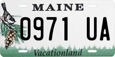 ME license plate 0971UA