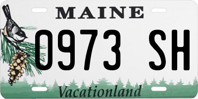 ME license plate 0973SH