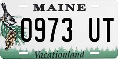 ME license plate 0973UT