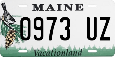 ME license plate 0973UZ