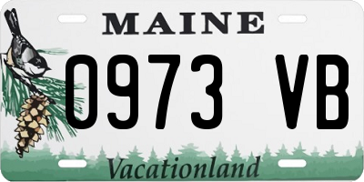 ME license plate 0973VB