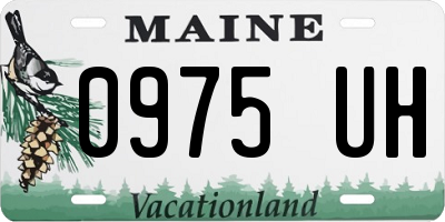 ME license plate 0975UH