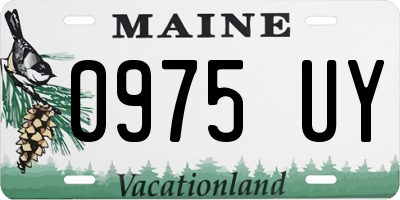 ME license plate 0975UY
