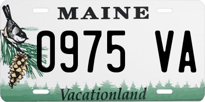 ME license plate 0975VA