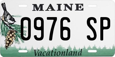 ME license plate 0976SP