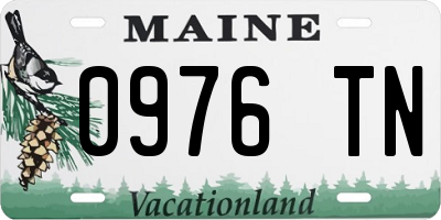 ME license plate 0976TN
