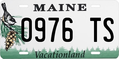 ME license plate 0976TS