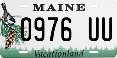 ME license plate 0976UU