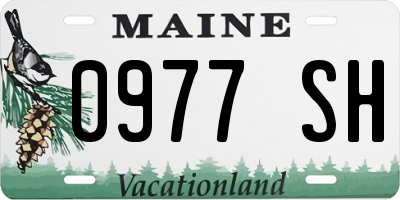 ME license plate 0977SH
