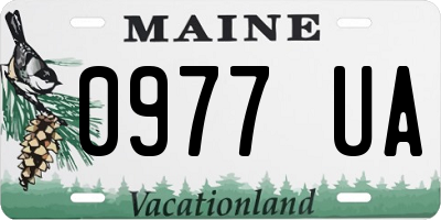 ME license plate 0977UA