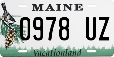 ME license plate 0978UZ