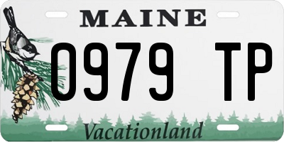 ME license plate 0979TP