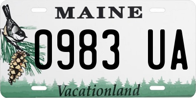 ME license plate 0983UA