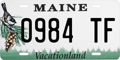ME license plate 0984TF