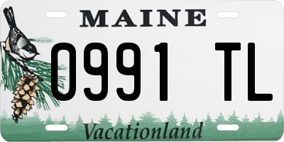 ME license plate 0991TL