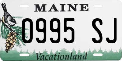 ME license plate 0995SJ