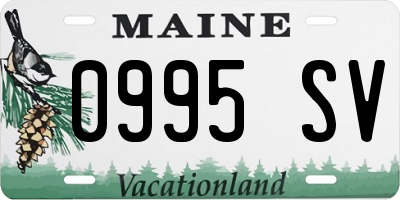 ME license plate 0995SV