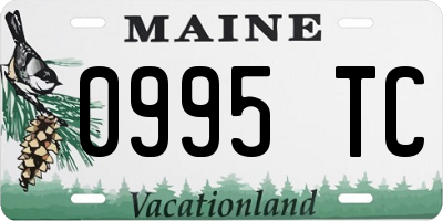 ME license plate 0995TC