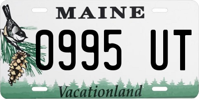 ME license plate 0995UT