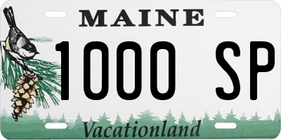 ME license plate 1000SP