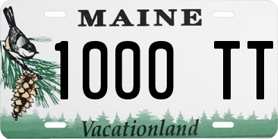 ME license plate 1000TT
