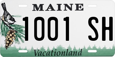 ME license plate 1001SH