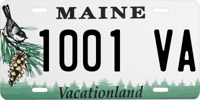 ME license plate 1001VA