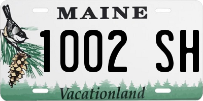 ME license plate 1002SH