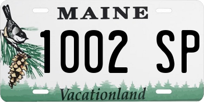 ME license plate 1002SP