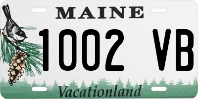 ME license plate 1002VB