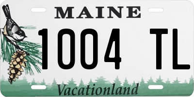 ME license plate 1004TL