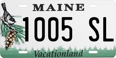 ME license plate 1005SL