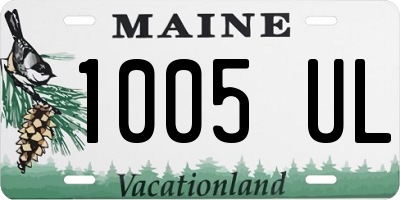 ME license plate 1005UL