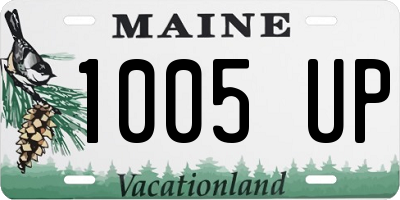 ME license plate 1005UP