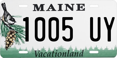 ME license plate 1005UY