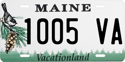 ME license plate 1005VA
