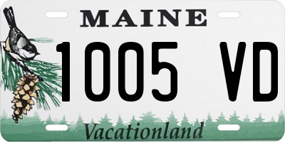 ME license plate 1005VD