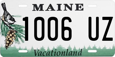 ME license plate 1006UZ