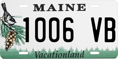 ME license plate 1006VB