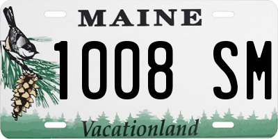 ME license plate 1008SM